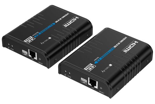 KVM HDMI 4K@60Hz Extender Cavo Cat.5/6 Nero