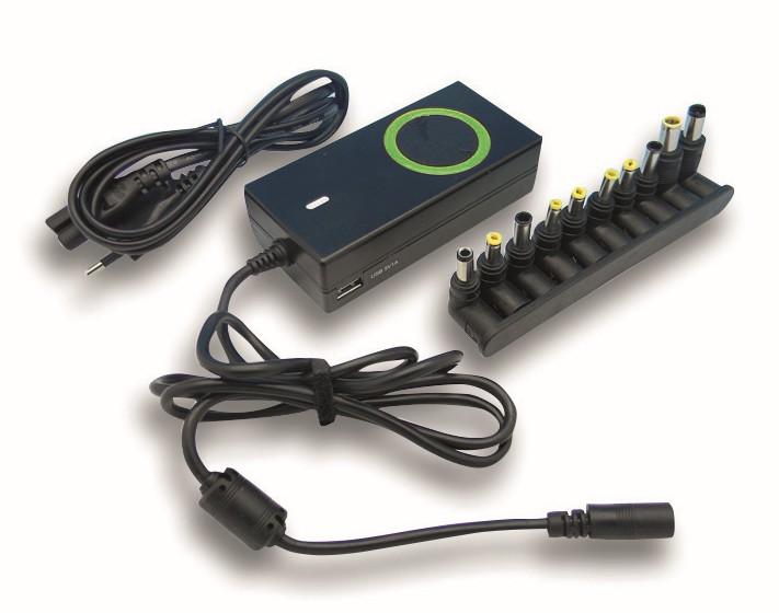 Alimentatore Universale AC per Notebook e LCD 70W con porta USB