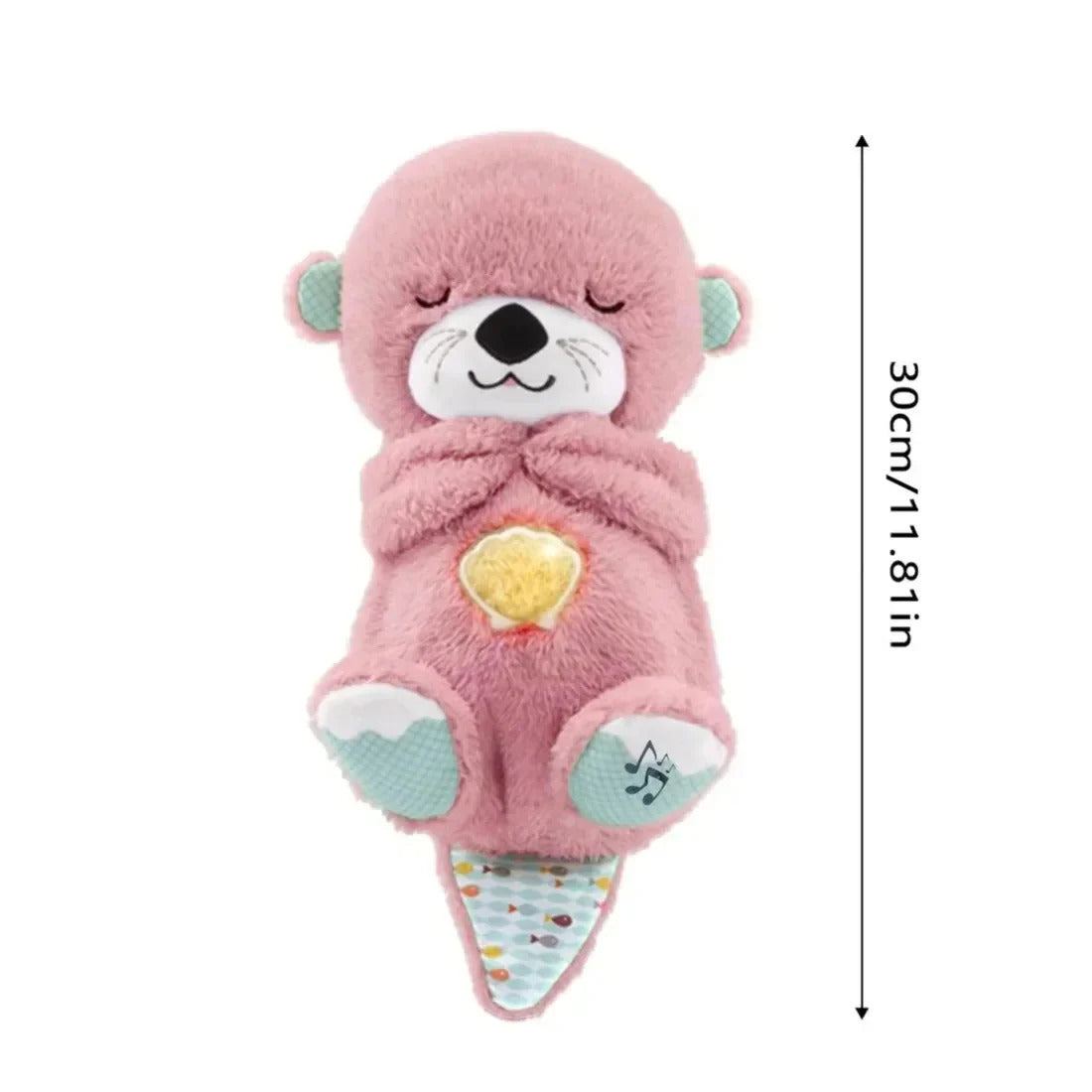 Breathing Bear Peluche Lontra Calmante - Sensazione Grembo Materno Rosa