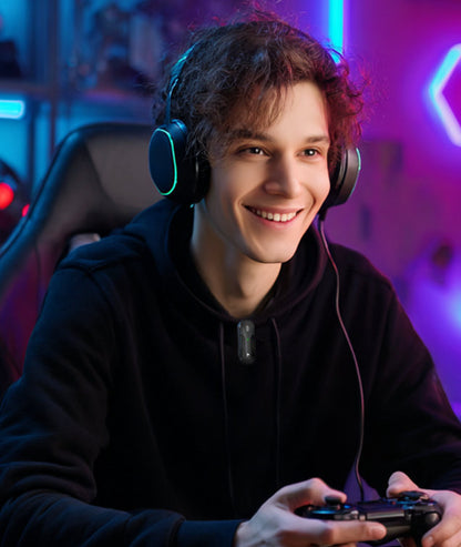 Set 2 Mini Microfoni Lavalier Wireless con Ricevitore USB-C e Custodia di Ricarica, IKORO