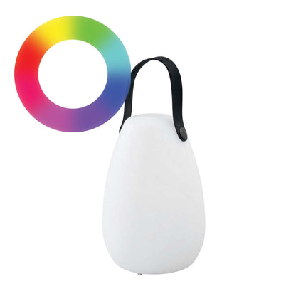 Lampada LED Multicolore Ricaricabile da Tavolo con Maniglia e Telecomando