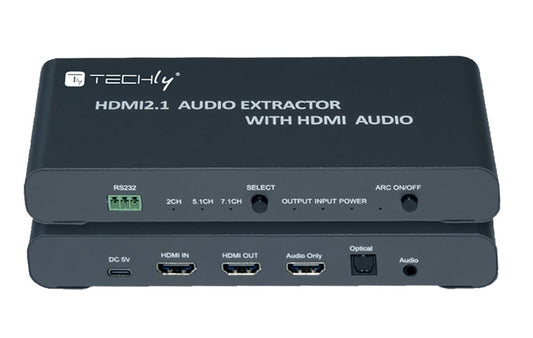 Estrattore Audio HDMI 2.1 LPCM7.1 ARC 8K Audio 3.5'' e Toslink SPDIF