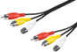 Cavo Audio Video 3 x RCA M/M 5mt