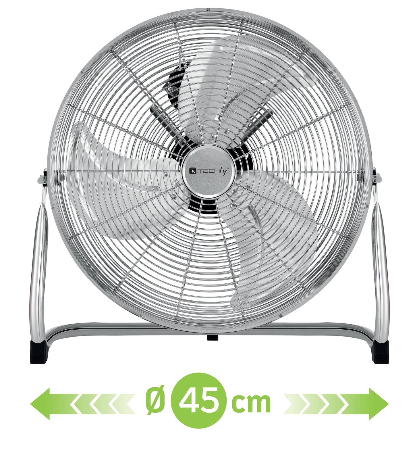 Ventilatore Industriale da Pavimento Diametro 45 cm 3 Livelli di Potenza