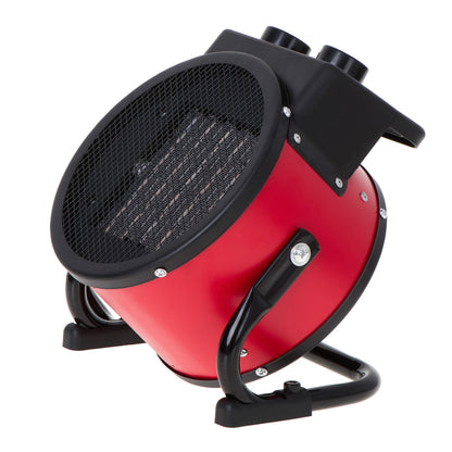 Riscaldatore Ceramico Industriale 2400W con Regolazione Angolo di Soffiaggio Verticale