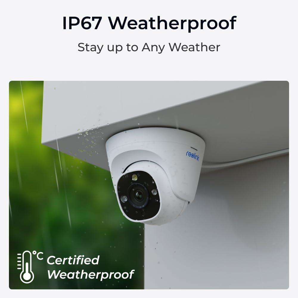 Telecamera IP Dome di Sicurezza PoE 4K 12MB IP67, Serie P344