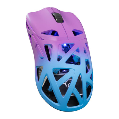 Mouse Ottico Wireless Gaming 24000 Dpi Retroilluminazione DPI LED Blu Viola, DAGONET-BLP