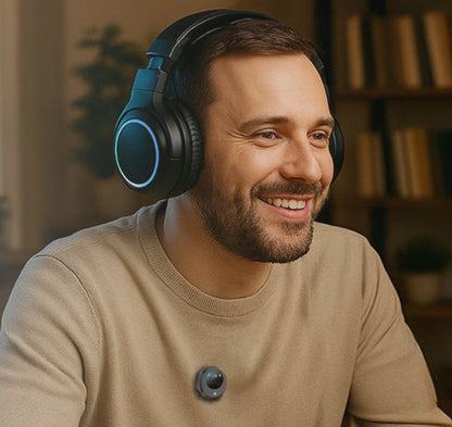 Set 2 Mini Microfoni Lavalier Wireless con Ricevitore USB-C e Custodia di Ricarica, TASSA