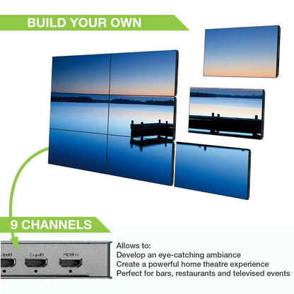 Controller per Video Wall 3x3 HDMI 9 Canali
