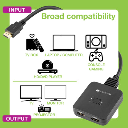 Switch HDMI 2 Porte Bidirezionale 8K 60Hz