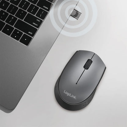 Mouse Ottico Wireless Ricevitore USB-C 1200 Dpi Nero