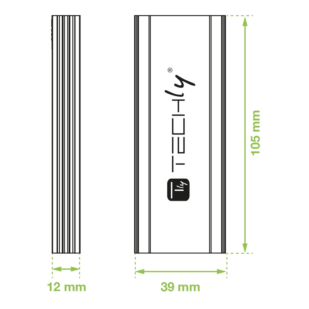 Box Esterno USB-C USB3.2 Gen2 NVMe/SATA M.2 SSD