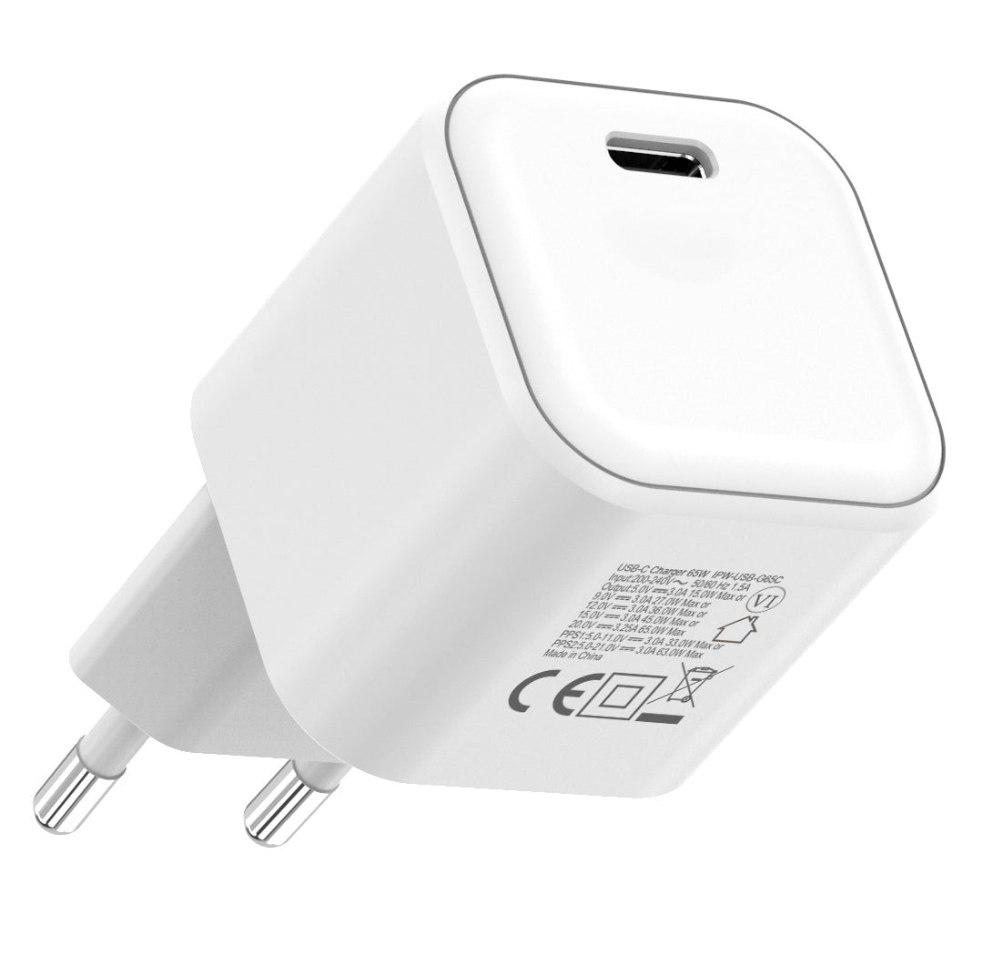 Caricatore Alimentatore GaN USB-C da Muro 45W