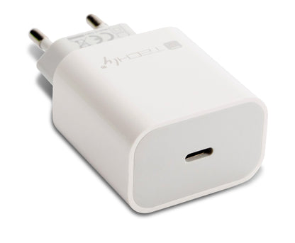Caricatore Alimentatore USB-C da Muro 20W PD per Smartphone o Tablet