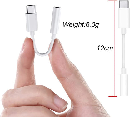 Cavo da USB-C Maschio a Audio 3.5 mm Femmina 12 cm Bianco