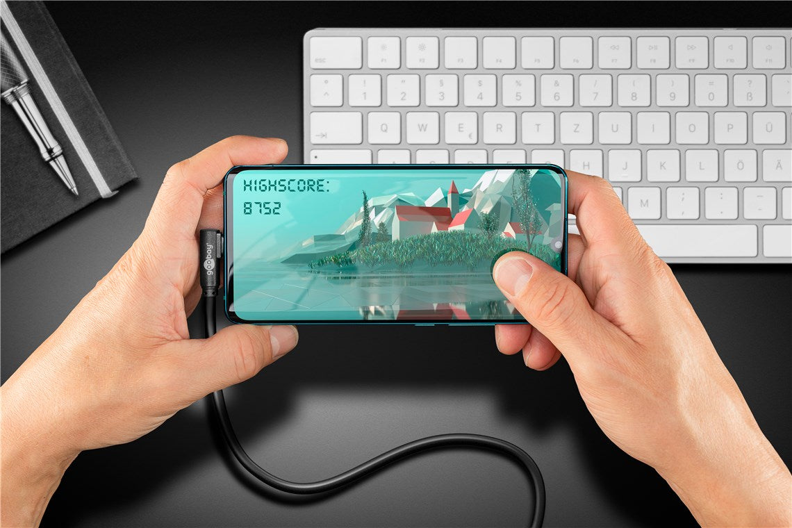 Cavo USB3.2 USB-C M 90° a USB tipo A M 3 metri Nero