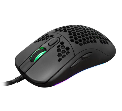 Mouse Ottico USB Gaming 6400 Dpi Retroilluminazione LED RGB 6D Nero, GALAHAD