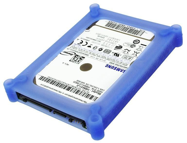 Scatola di Protezione per 1 HDD 2,5'' in Silicone Azzurro