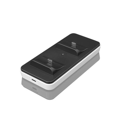 Docking Station Base Ricarica Doppio Controller PS5 USB-C Bianco/Nero