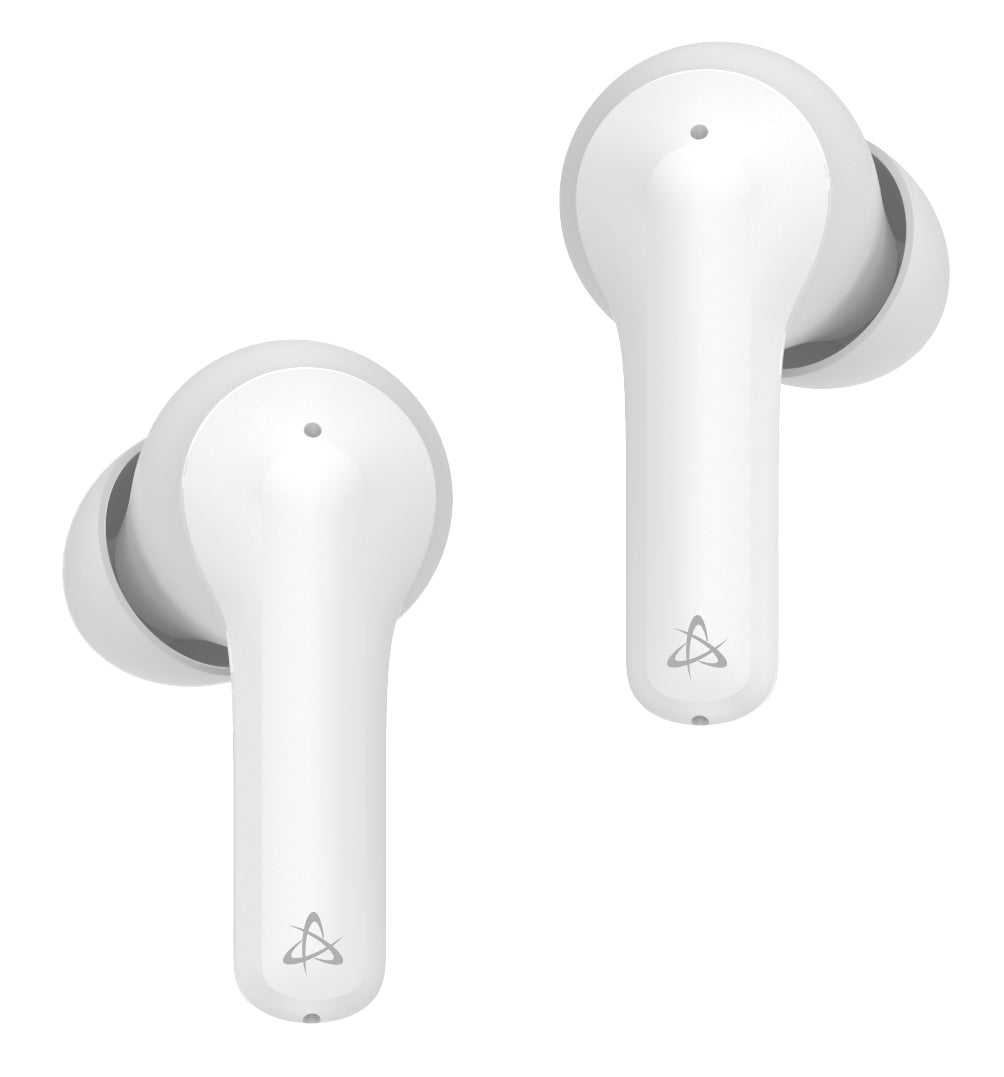 Auricolari Wireless BT v5.3 Cancellazione del Rumore con Custodia di Ricarica 2 in 1 Bianco