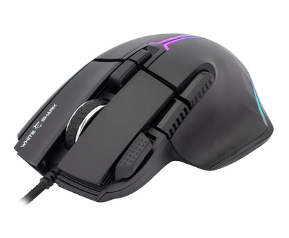 Mouse Ottico USB Gaming 12000 Dpi 9 Tasti Retroilluminazione LED RGB Nero, MARROK