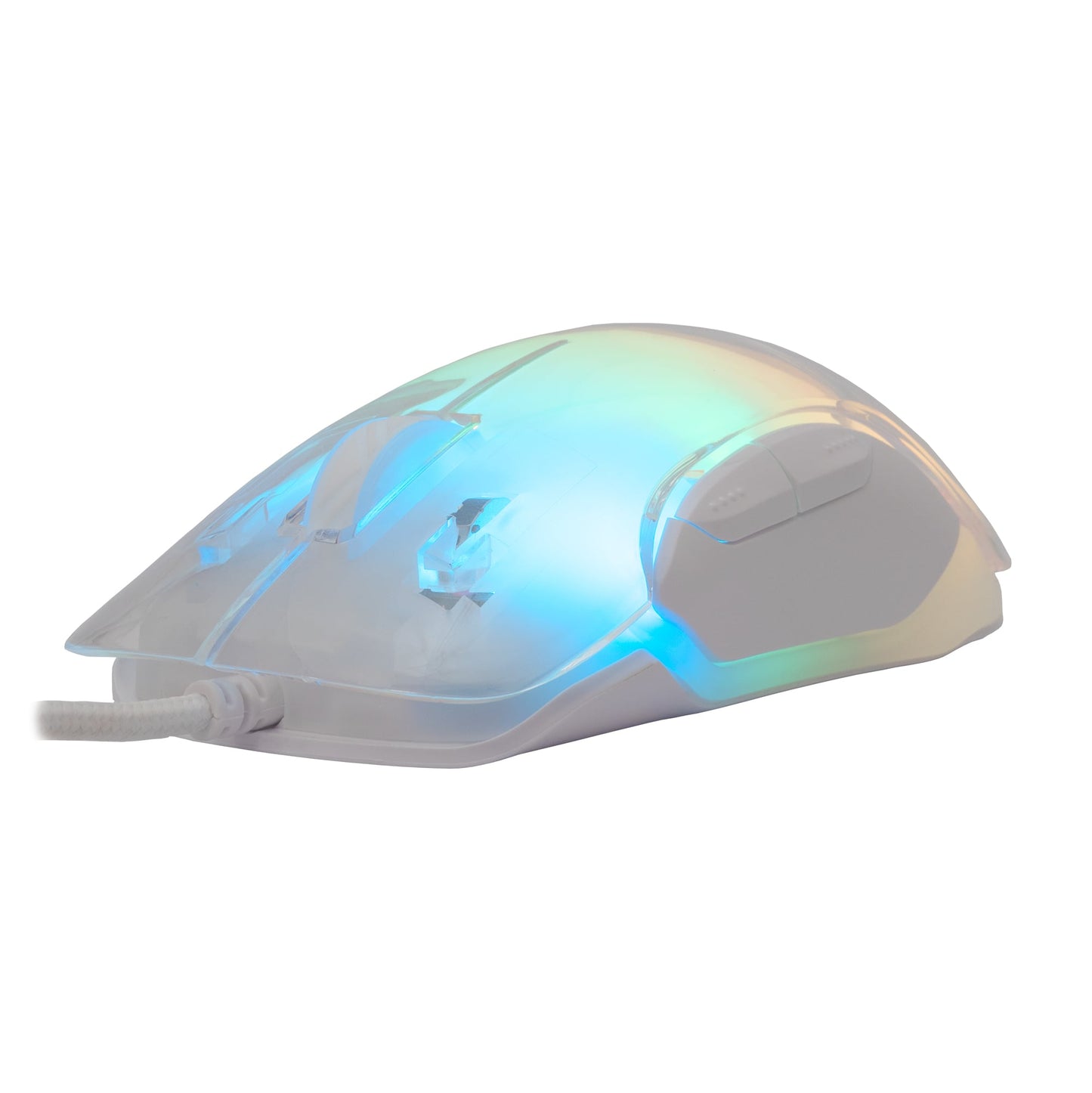 Mouse Ottico USB Gaming 12800 Dpi 7 Tasti Retroilluminazione LED RGB Bianco, MORDRED