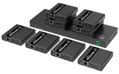 Extender Splitter HDMI 8 vie su Cavo di Rete 70 metri PoC