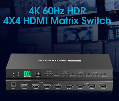 Switch Matrix HDMI2.0 4x4 4K@60 Hz