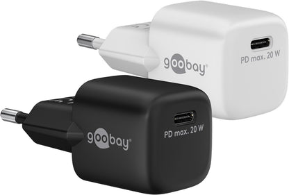 Alimentatore Caricatore Rapido USB-C PD GaN Nano 20W 3A Nero