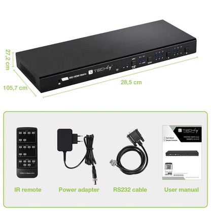 Matrix HDMI 2.0 6X 2 18Gbps 4k@60Hz con Audio e ARC