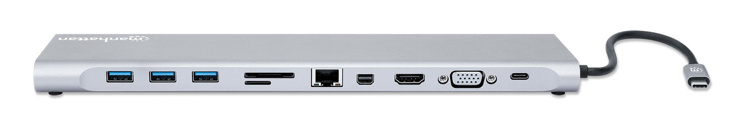 Docking Station USB-C 11-in-1 triplo monitor con MST