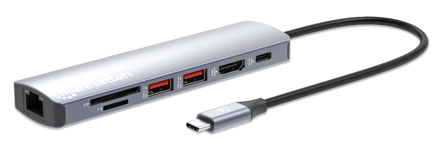 Docking Station USB-C PD 7-in-1 4K Hub Multiporta