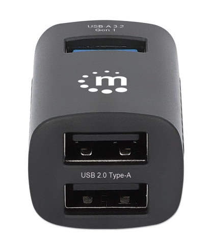 Hub USB-C 3.2 Gen1 a 3 porte USB-A Compatto Nero