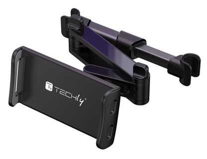 Supporto Tablet Smartphone Estensibile per Poggiatesta auto Rotazione 360°