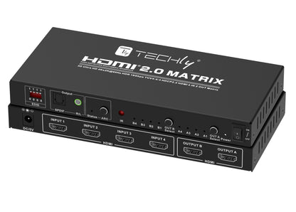 Switch Matrix HDMI 2.0 4x2 3D Ultra HD 4K HDCP HDR