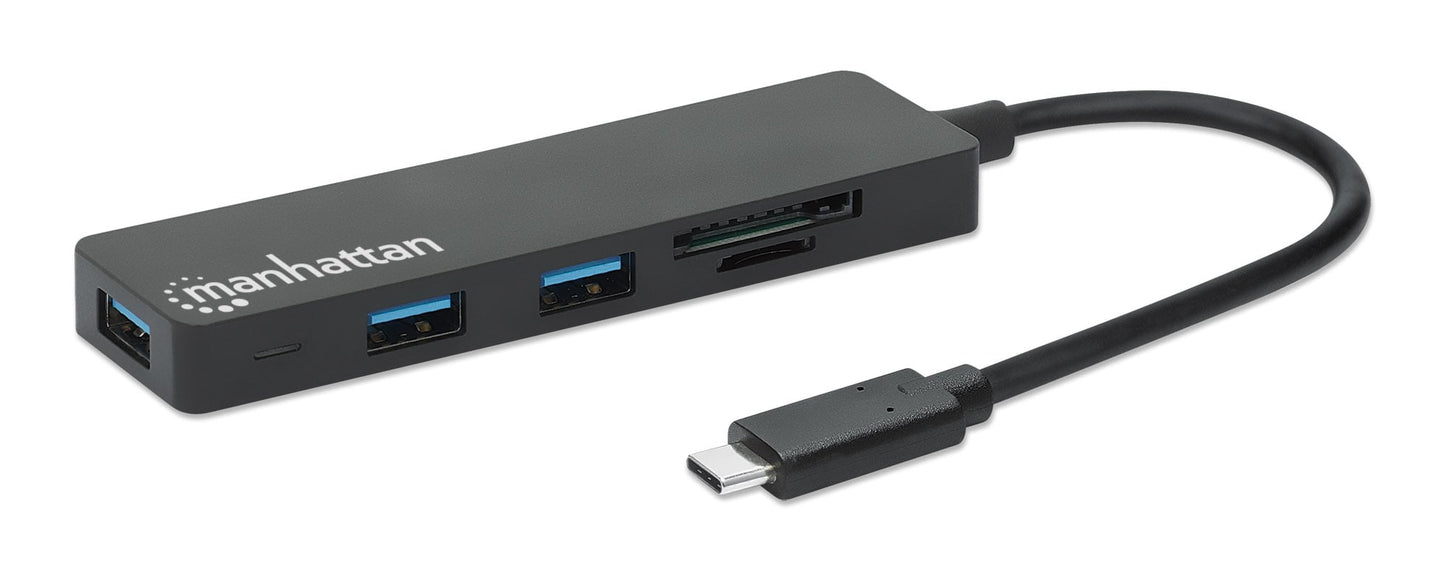 Hub USB-C 3.2 Gen 1 a 3 porte con Lettore Schede