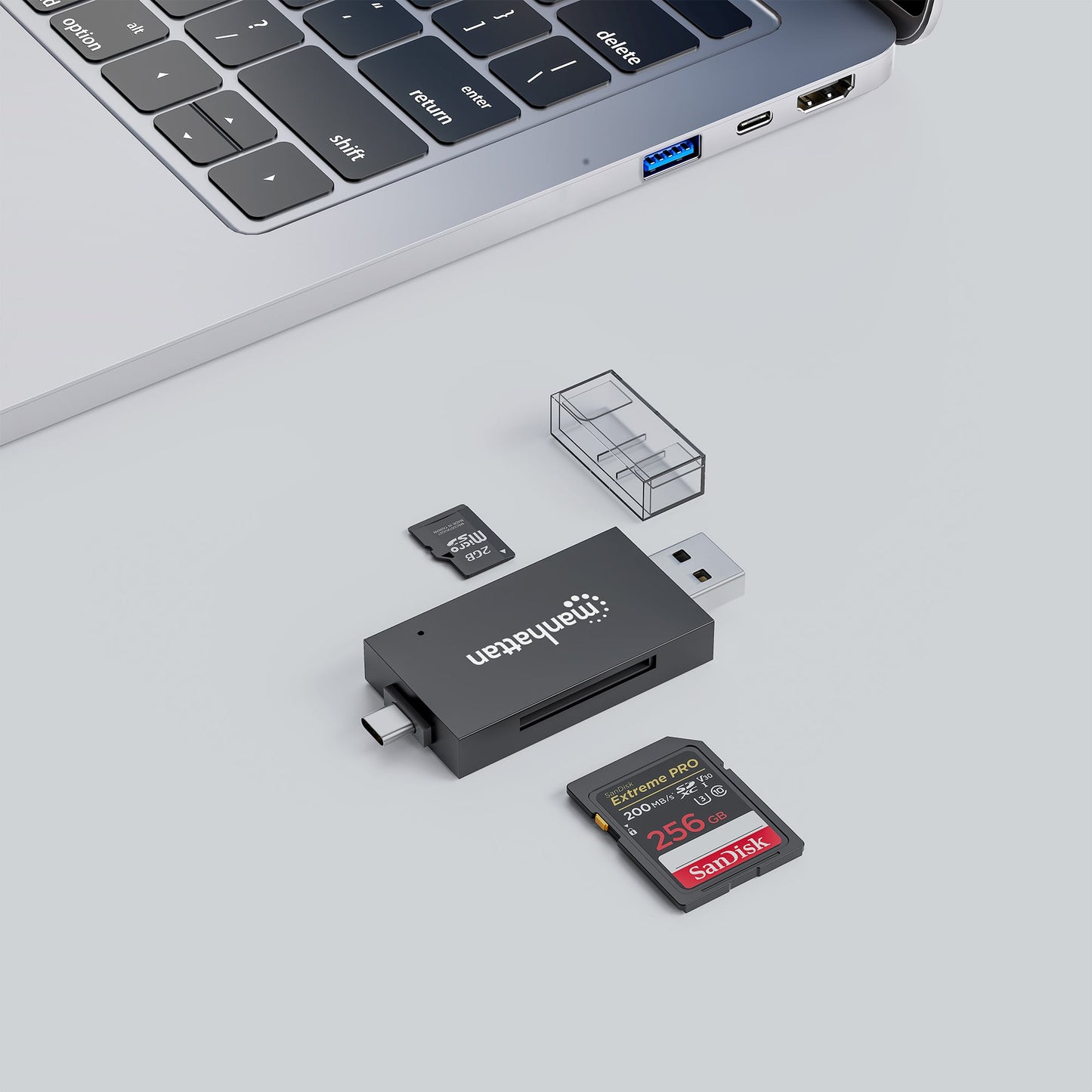 Lettore/Scrittore USB 3.0 Combo USB-C/USB-A Multi-Schede