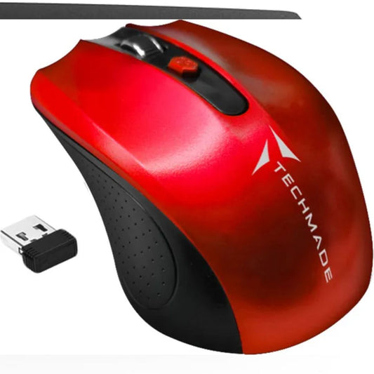 MOUSE OTTICO WIRELESS TECHMADE TM-XJ30-RED RED