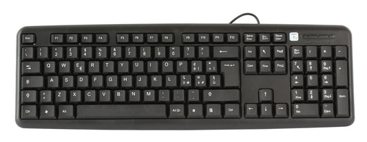 Tastiera USB 105 Tasti Layout Italiano Nero