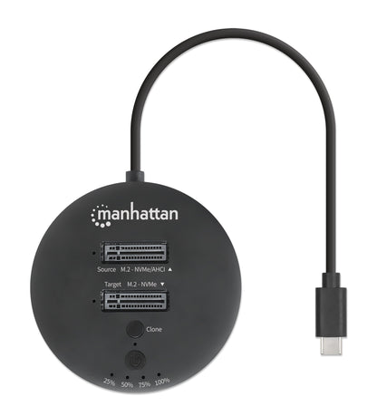 Docking Station Dual-Bay M.2 NVMe Clone SSD