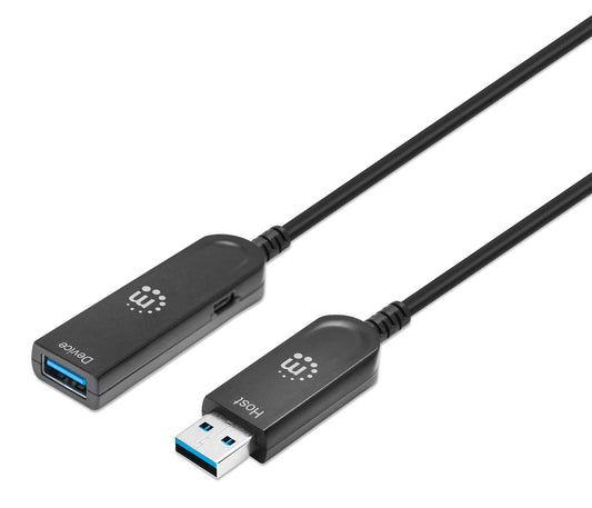 Cavo Ottico Attivo USB 3.2 Gen 2 SuperSpeed+ Active Optical Cable USB A M/F 10 metri