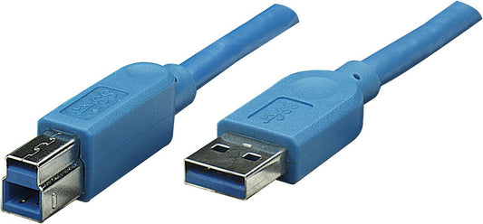 Cavo USB 3.0 A maschio/B maschio 1 m blu