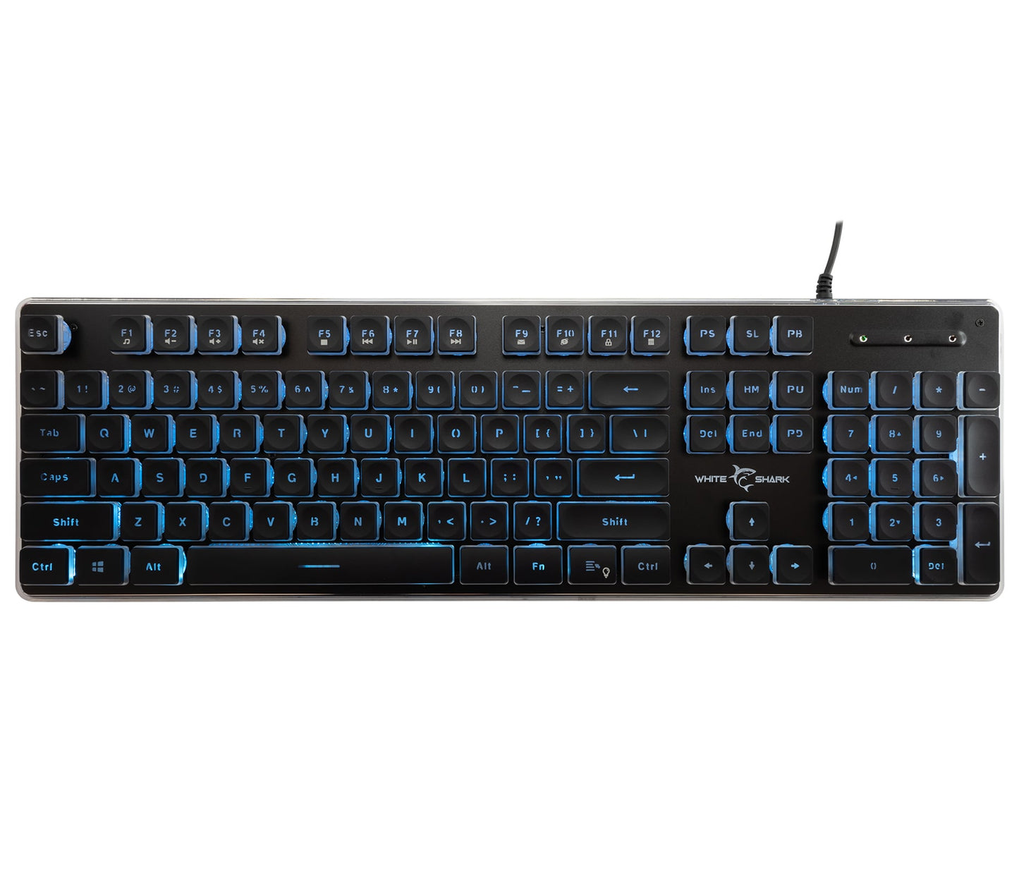 Tastiera Gaming USB 104 Tasti con Retroilluminazione LED Nero