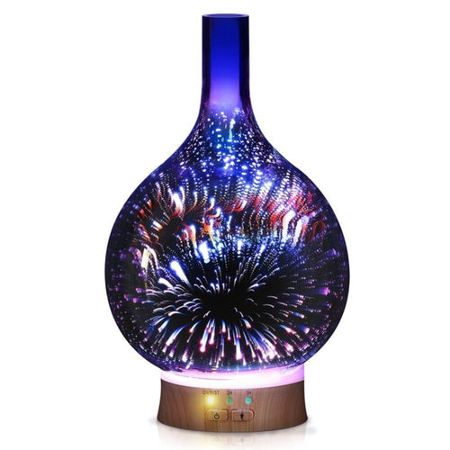 3D effect night light luce notturna diffusore aromaterapia umidificatore con luci