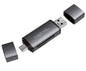 Lettore USB 3.2 Gen 1 di SD e MicroSD con Connessioni USB-C&trade; e USB A OTG