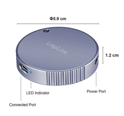Box Esterno Magnetico USB 3.2 Gen2 SSD 100W PD Compatibile MagSafe