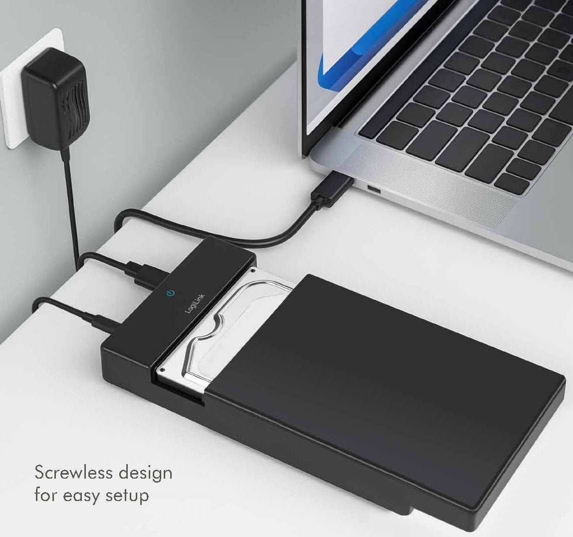 Box Esterno USB-C 3.2 Gen 1 per HDD/SSD SATA da 2,5'' e 3,5''