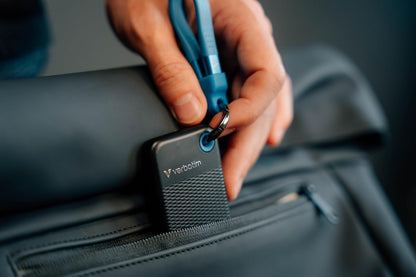 Pocket SSD Portachiavi con Attacco per Cavo USB-C 1TB Nero Blu