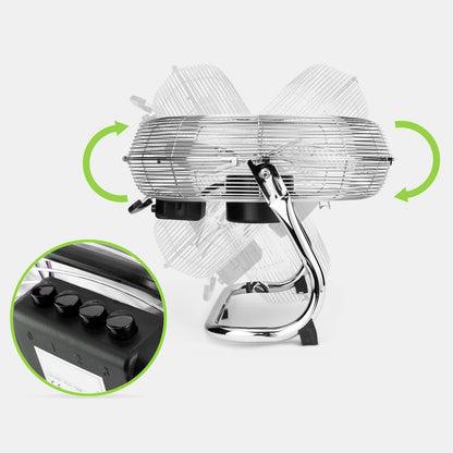 Ventilatore Industriale da Pavimento Diametro 45 cm 3 Livelli di Potenza