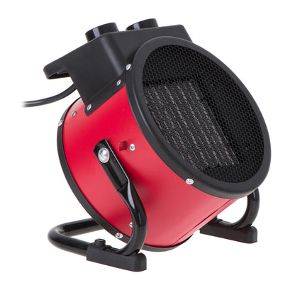 Riscaldatore Ceramico Industriale 2400W con Regolazione Angolo di Soffiaggio Verticale